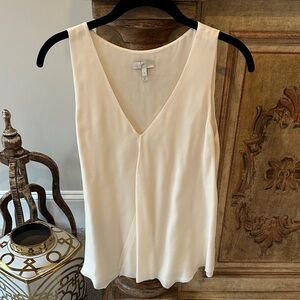 Joie Cream Sleeveless Blouse